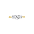 Diamond 3 Stone, 18ct Yellow Gold Ring