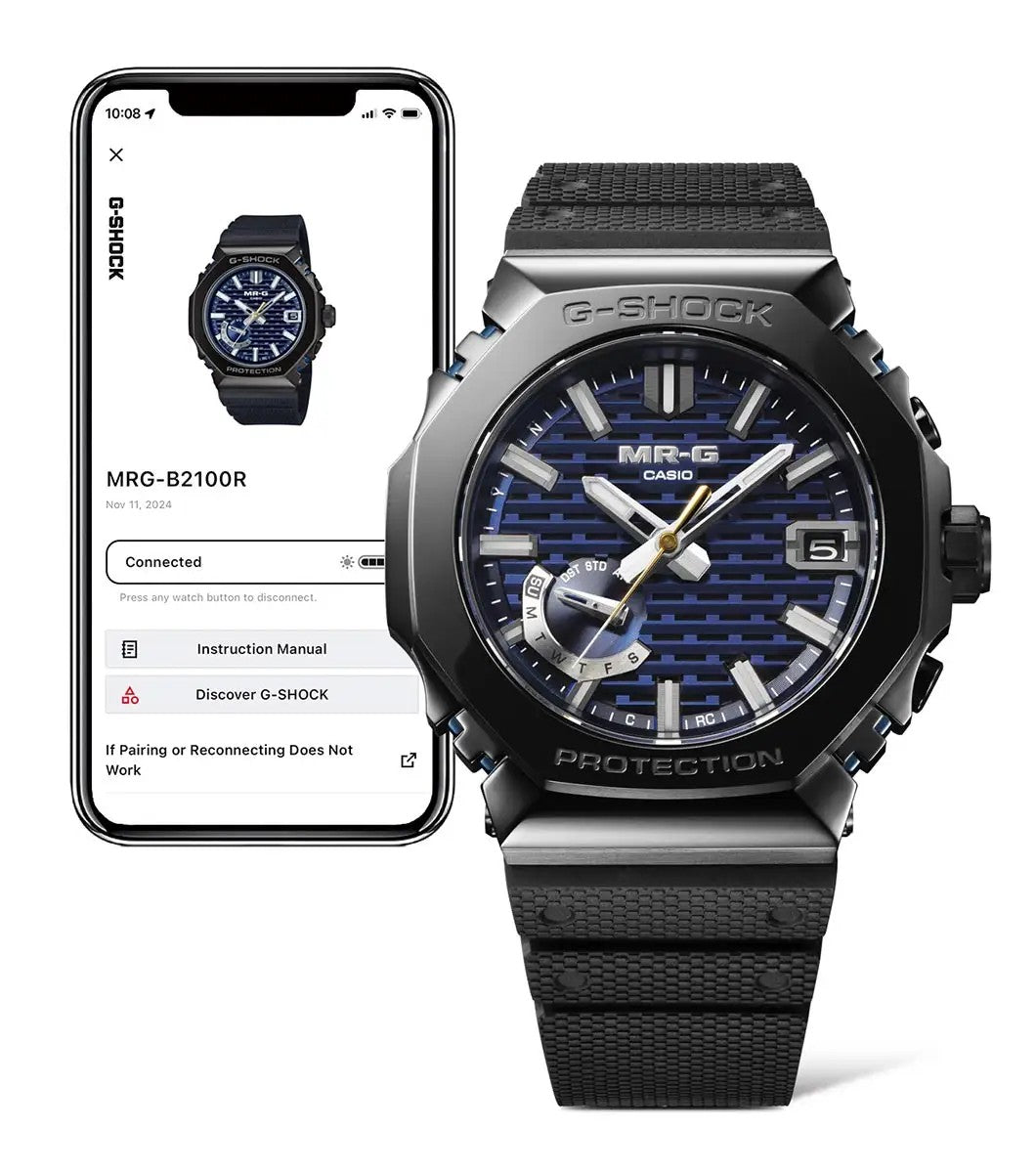 G-SHOCK MR-G B2100 with Dura Soft Band Watch MRG-B2100R-2ADR
