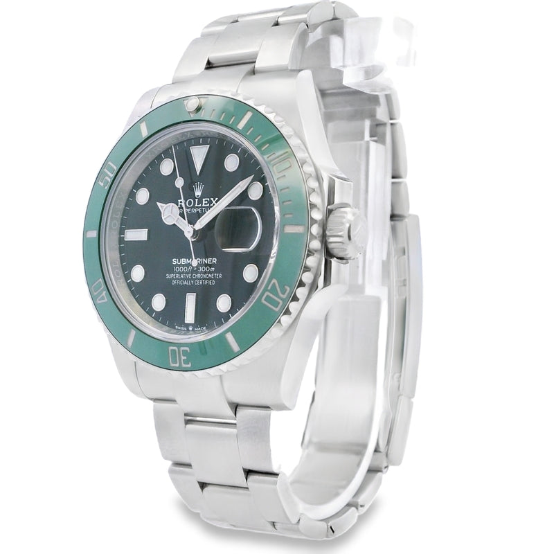 Rolex Submariner Date Green Bezel Oyster 41mm Watch 126610LV