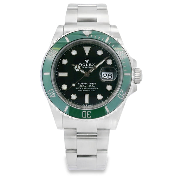 Rolex Submariner Date Green Bezel Oyster 41mm Watch 126610LV