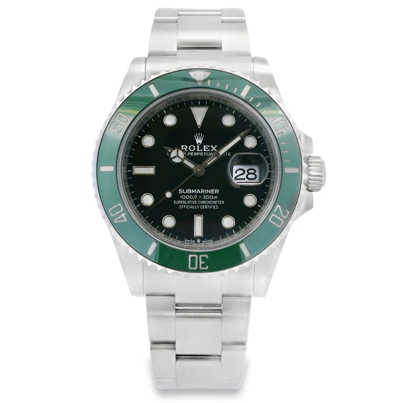 Rolex Submariner Date Green Bezel Oyster 41mm Watch 126610LV