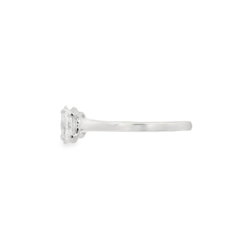 3 Stone Oval Lab Grown 1.50ct Diamond Ring