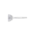 3 Stone Emerald Lab Grown 4.00ct Diamond Ring
