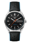 Tag Heuer Carrera Day-Date Automatic, Black Dial, Leather Strap 41mm Watch WDA2110.FC6614