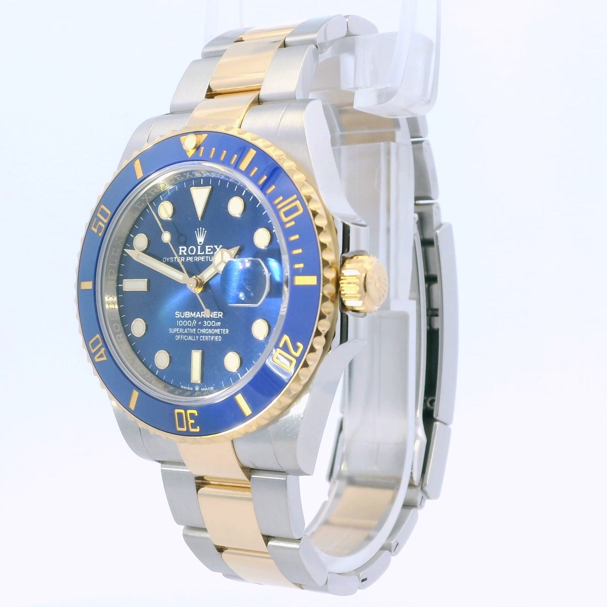 Rolex Submariner Date Blue Oyster Steel & Yellow Gold 41mm Watch 126613LB