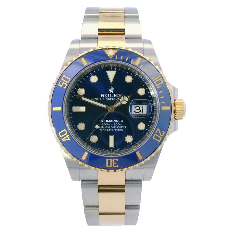 Rolex Submariner Date Blue Oyster Steel & Yellow Gold 41mm Watch 126613LB