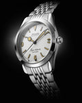 Nivada Grenchen Super Antarctic White 3.6.9, Beige Luminova, Beads of Rice 38mm Watch