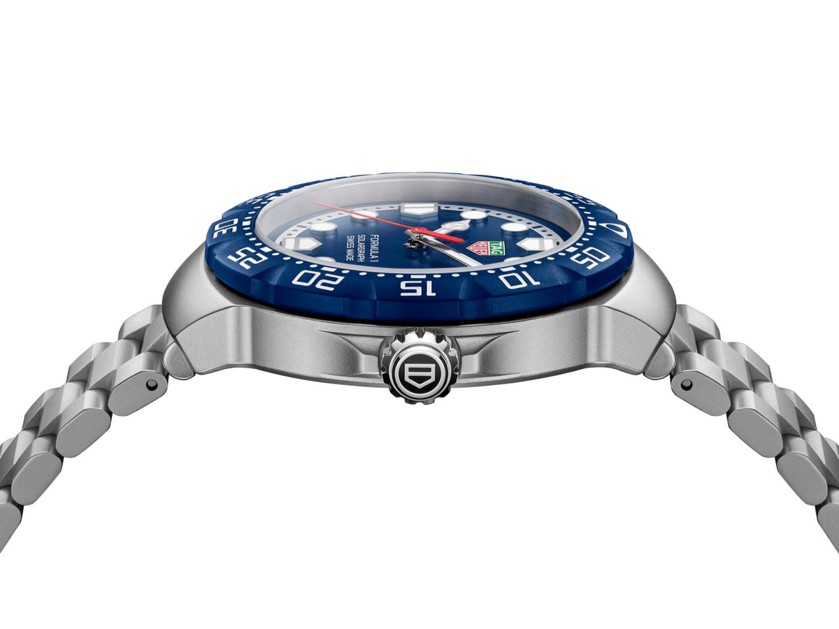 Tag Heuer Formula 1 Solargraph, Blue Dial, Steel 38mm Watch WBY1112.BA0042
