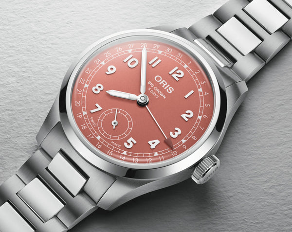 Oris Big Crown Pointer Date Calibre 403 Red, Stainless Steel Watch 38mm