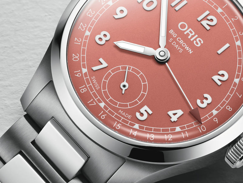 Oris Big Crown Pointer Date Calibre 403 Red, Stainless Steel Watch 38mm