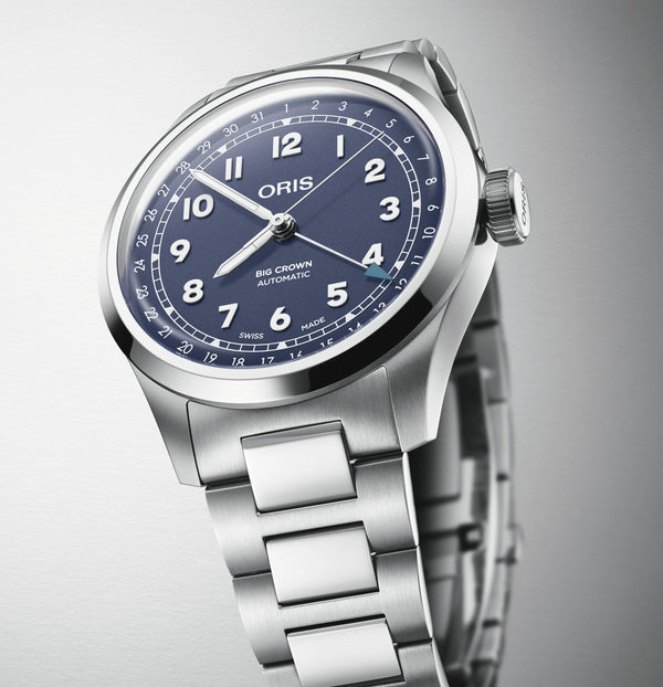 Oris Big Crown Pointer Date Purple Stainless Steel 40mm Watch
