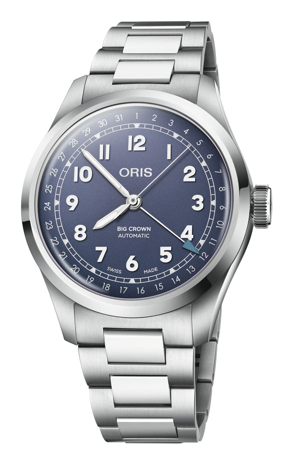 Oris Big Crown Pointer Date Purple Stainless Steel 40mm Watch
