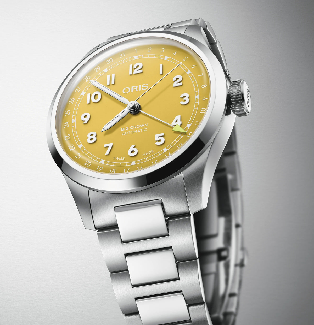 Oris Big Crown Pointer Date Yellow Stainless Steel 40mm Watch