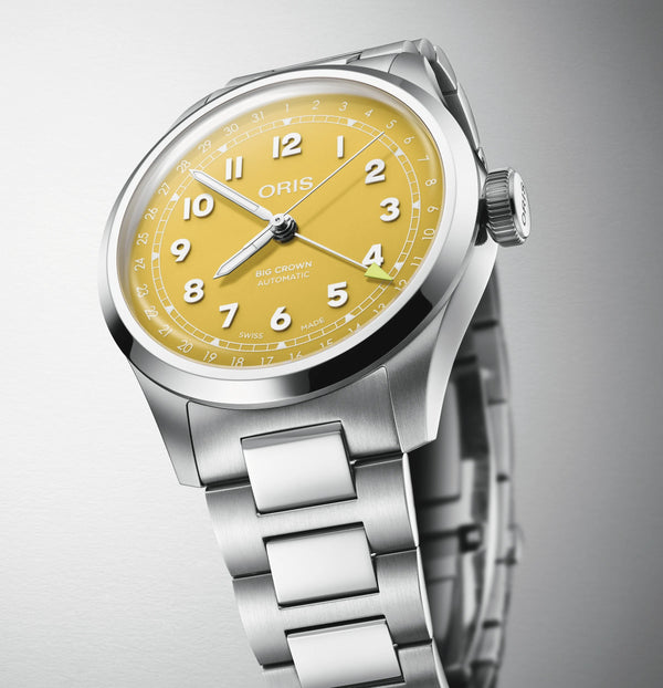 Oris Big Crown Pointer Date Yellow Stainless Steel 40mm Watch