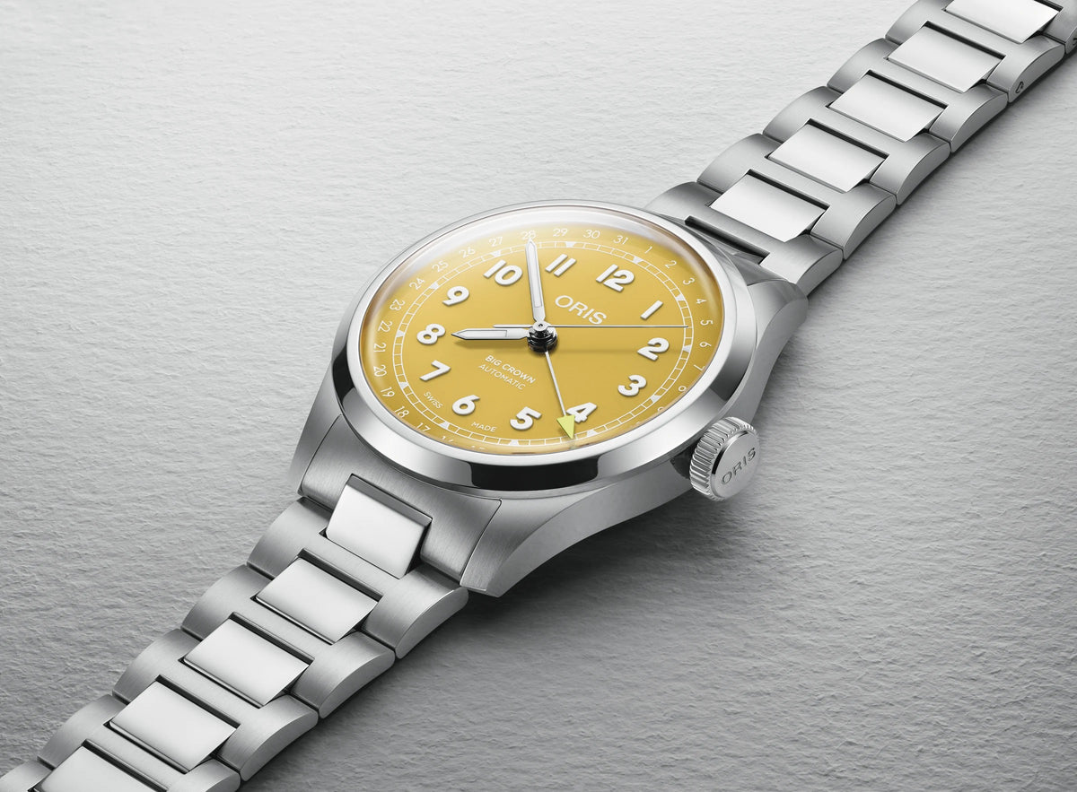 Oris Big Crown Pointer Date Yellow Stainless Steel 40mm Watch