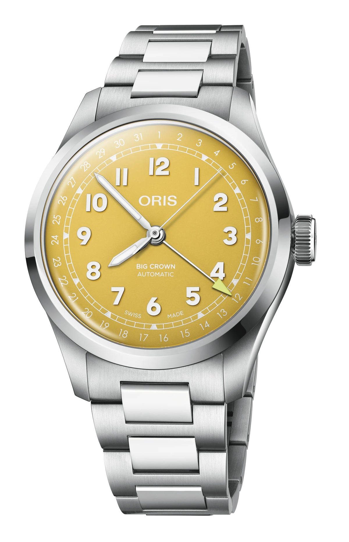 Oris Big Crown Pointer Date Yellow Stainless Steel 40mm Watch