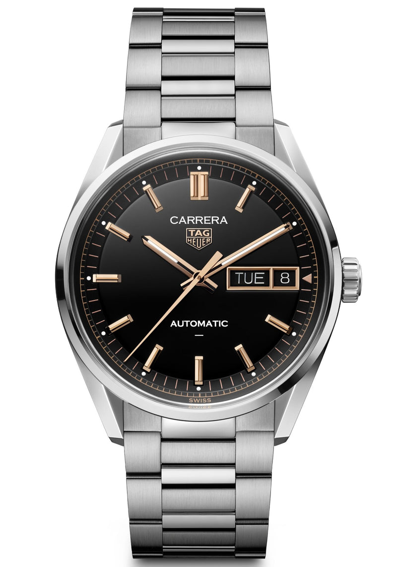 Tag Heuer Carrera Day-Date Automatic, Black Dial, Bracelet 41mm Watch WDA2111.BA0043