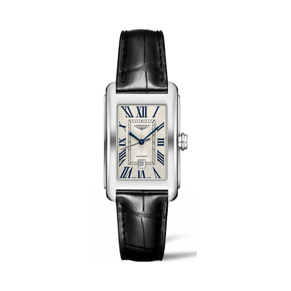 Longines DolceVita Automatic Black Alligator Strap 43.80mm Watch