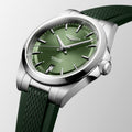 Longines Conquest Automatic Green Rubber Strap 38mm Watch L37204029