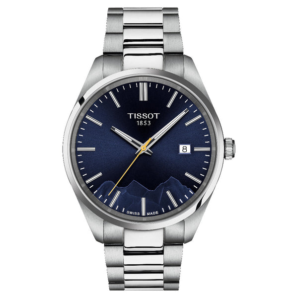 Tissot PR 100 Jungfraubahn Blue Quartz 40mm Watch T1504101104102