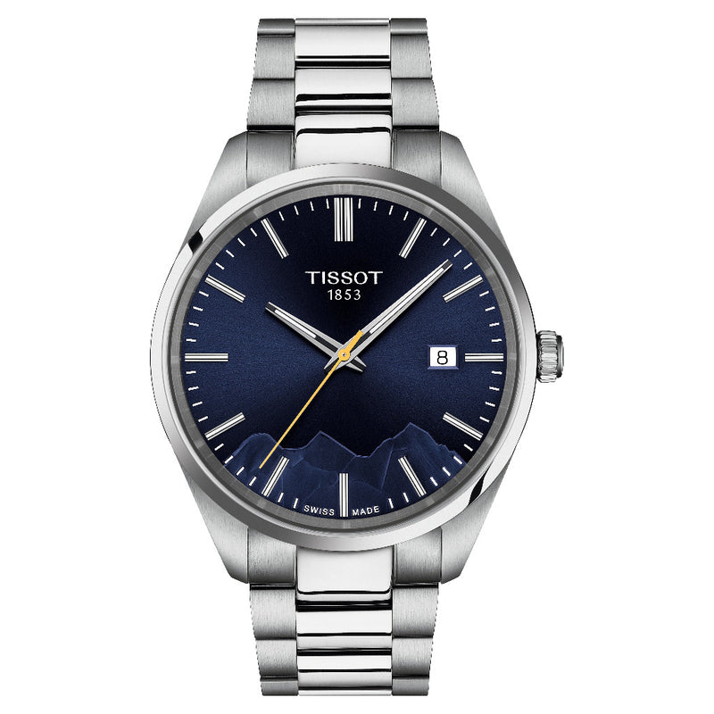 Tissot PR 100 Jungfraubahn Blue Quartz 40mm Watch T1504101104102