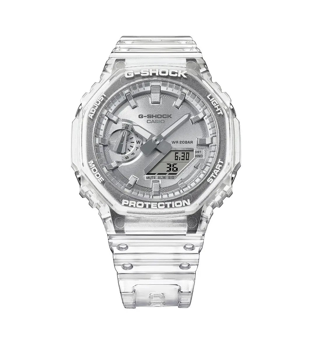 G-SHOCK 2100 Bright Metallic Dial Series Silver Watch GA-2100BM-7A8ER
