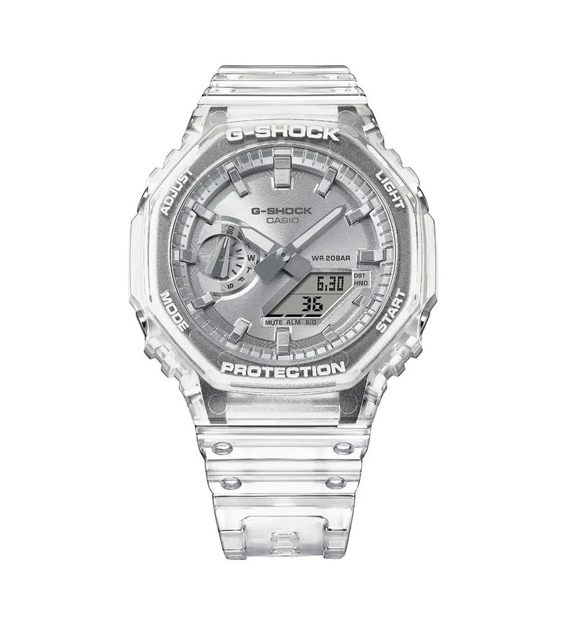G-SHOCK 2100 Bright Metallic Dial Series Silver Watch GA-2100BM-7A8ER