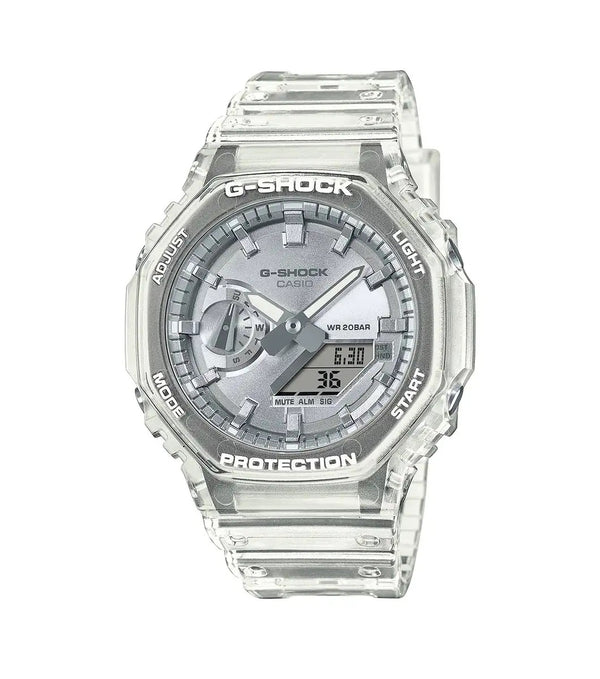G-SHOCK 2100 Bright Metallic Dial Series Silver Watch GA-2100BM-7A8ER
