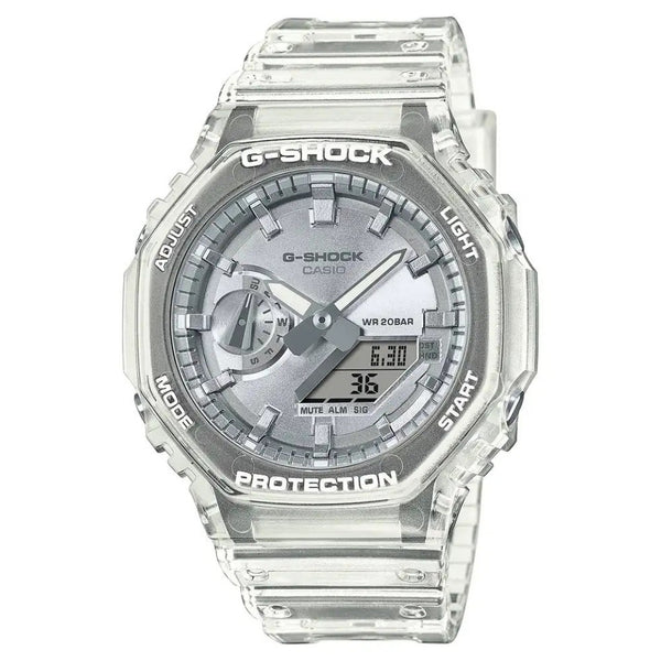 G-SHOCK 2100 Bright Metallic Dial Series Silver Watch GA-2100BM-7A8ER