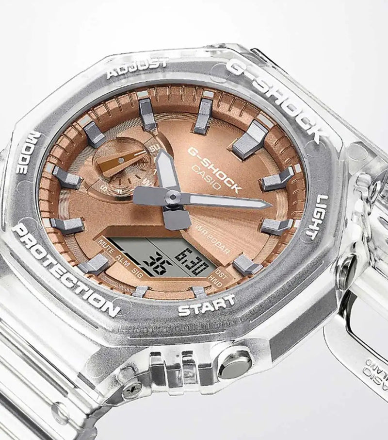 G-SHOCK 2100 Bright Metallic Dial Series Rose Watch GA-2100BM-7A5ER