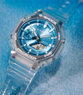 G-SHOCK 2100 Bright Metallic Dial Series Ice Blue Watch GA-2100BM-7A2ER