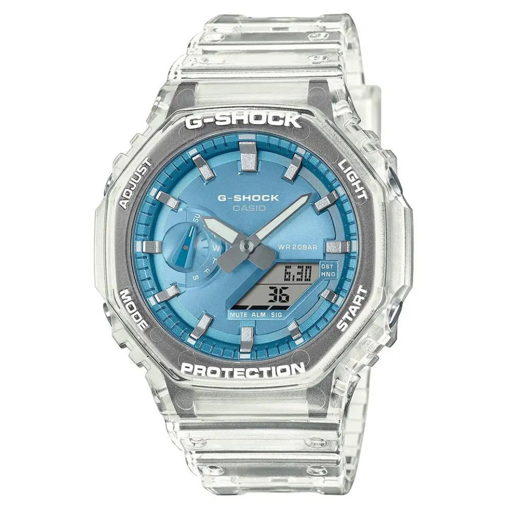 G-SHOCK 2100 Bright Metallic Dial Series Ice Blue Watch GA-2100BM-7A2ER