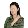 Gucci Diagonal Interlocking G Sterling Silver Earrings