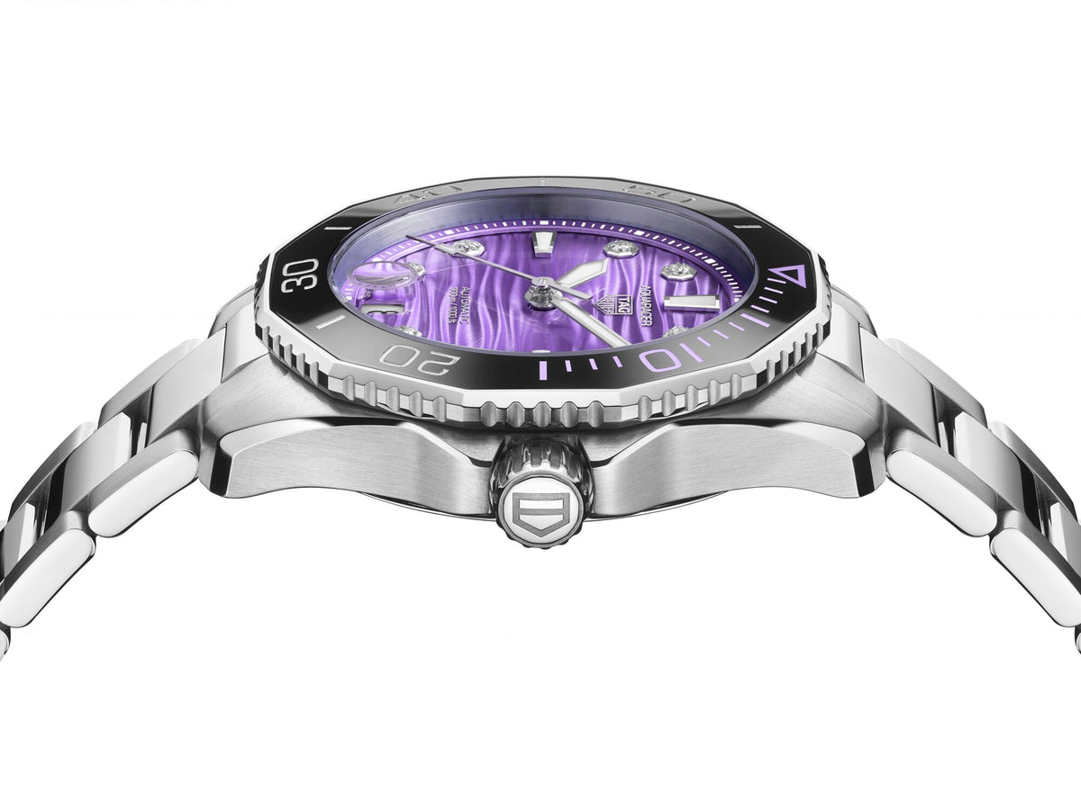 Tag Heuer Aquaracer Professional 300 Purple Diamond Dial 36mm WBP231M.BA0618
