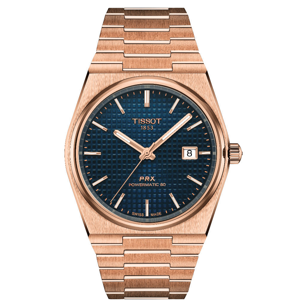 Tissot PRX Powermatic 80 Blue & Rose 40mm Automatic Watch T1374073304100