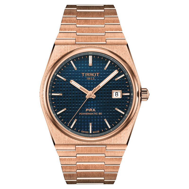 Tissot PRX Powermatic 80 Blue & Rose 40mm Automatic Watch T1374073304100