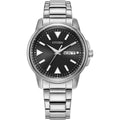 Citizen Eco-Drive Mens Sport Black 37mm Watch BM8180-62E