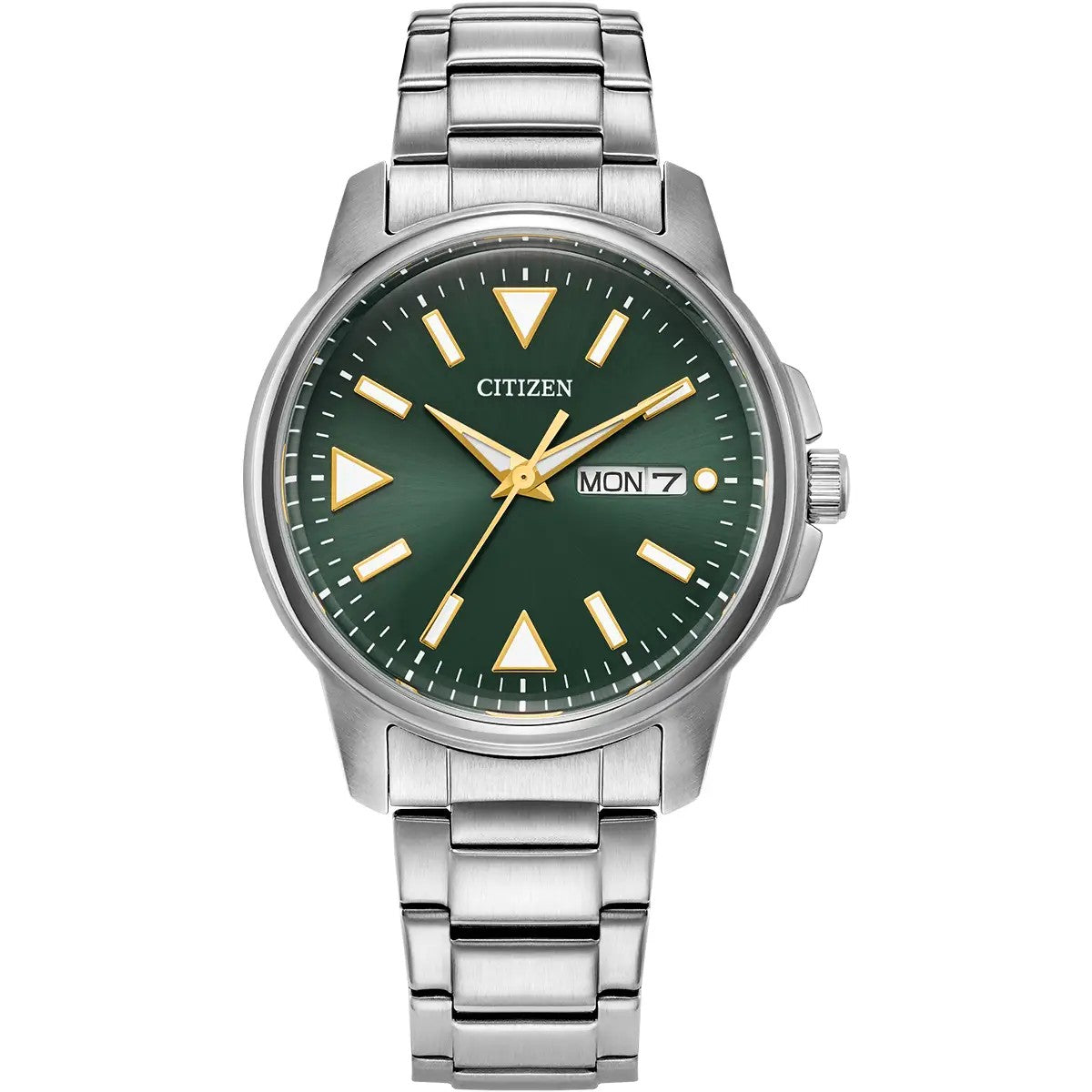 Citizen Eco-Drive Mens Sport Green 37mm Watch BM8180-71W