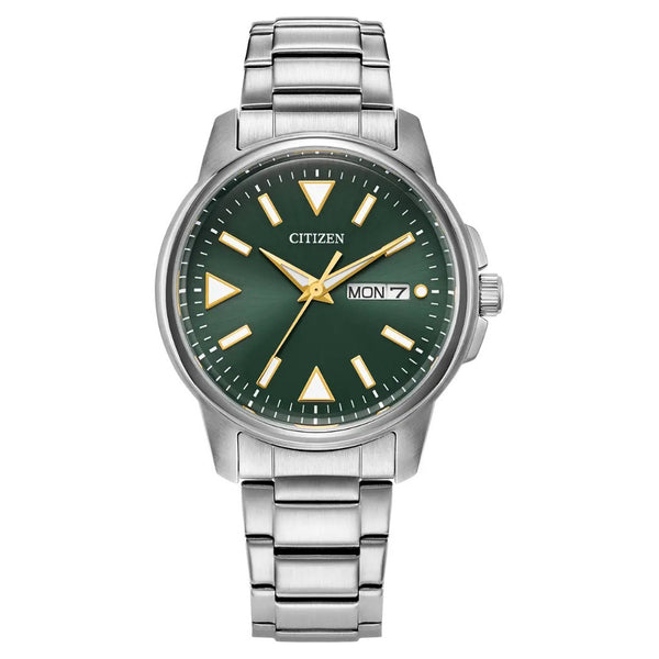 Citizen Eco-Drive Mens Sport Green 37mm Watch BM8180-71W