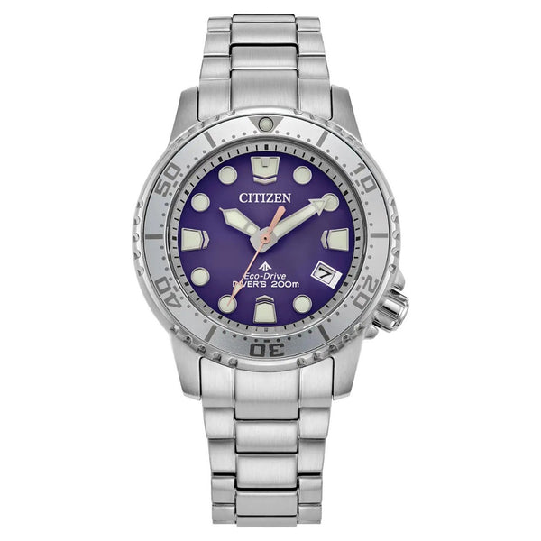 Citizen Eco-Drive Ladies' Promaster Diver 200m Purple 37mm Watch EO2027-50X
