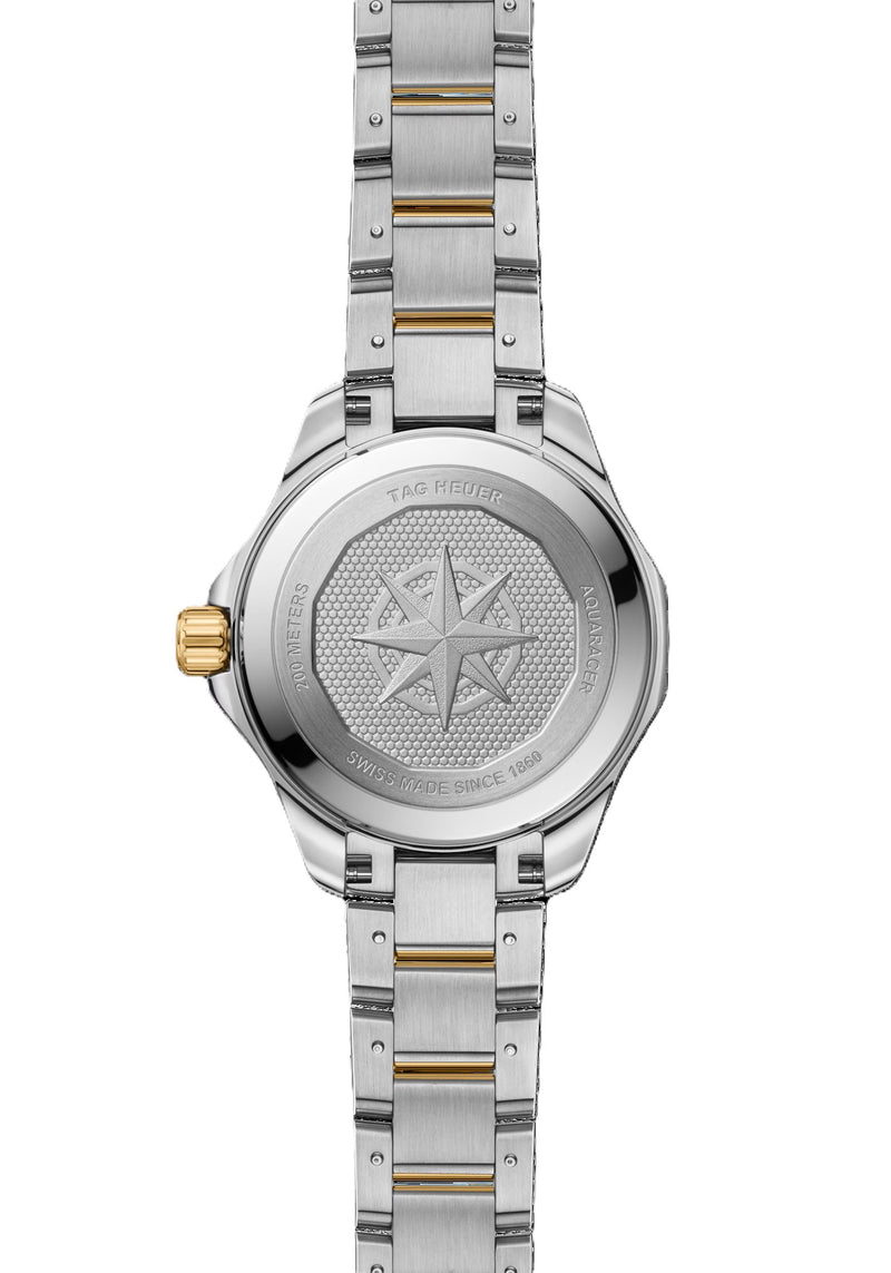 Tag Heuer Aquaracer Professional 200 Solargraph Blue Two Tone Diamond Dial 34mm WBP1323.BB0004