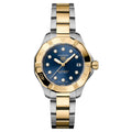Tag Heuer Aquaracer Professional 200 Solargraph Blue Two Tone Diamond Dial 34mm WBP1323.BB0004