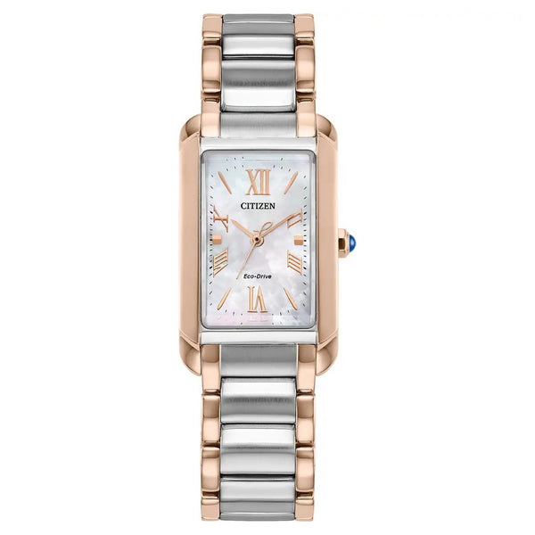 Citizen Eco-Drive L Bianca Two Tone 32mm Watch EW5624-54Y