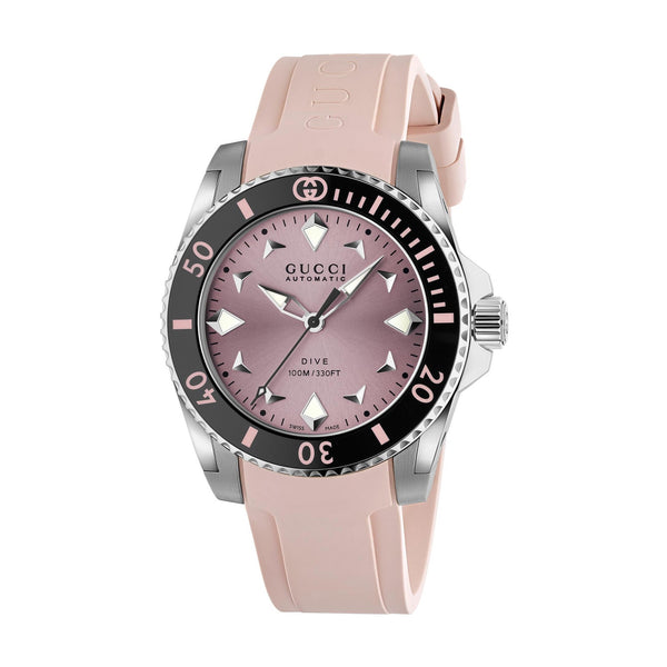 GUCCI Dive Automatic Pink 36mm Watch YA136408