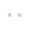 Lab Grown 2.00ct Diamond Single Stone Stud 18ct White Gold Earrings