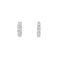 Lab Grown 1.00ct Diamond Hoop 18ct White Gold Earrings