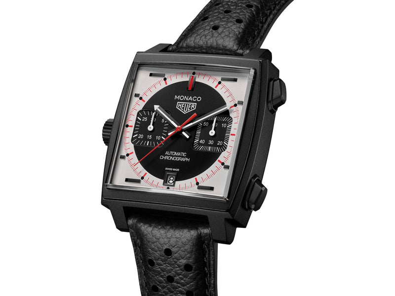 Tag Heuer Monaco Chronograph Stopwatch Automatic Limited Edition 39mm Watch CAW218F.FC6356