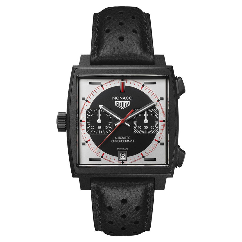 Tag Heuer Monaco Chronograph Stopwatch Automatic Limited Edition 39mm Watch CAW218F.FC6356