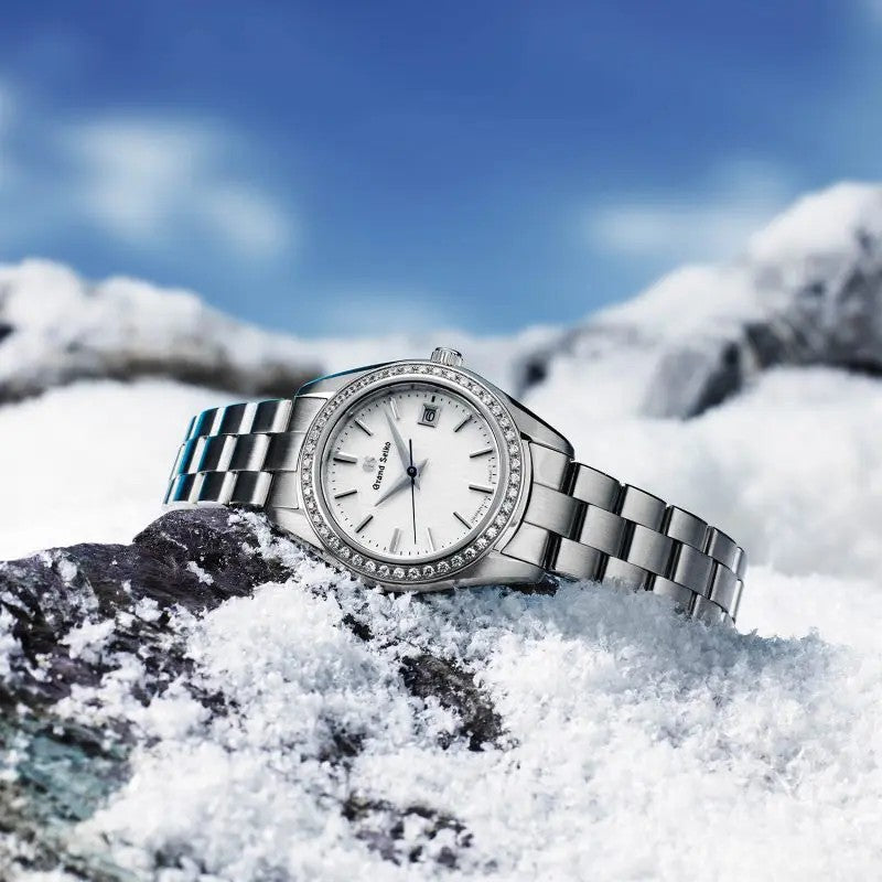 Grand Seiko Heritage 'Diamond Snowflake' Quartz 29mm Watch STGF385