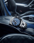 Nivada Grenchen Autochron Blue 38mm Limited Edition Watch 77003A45